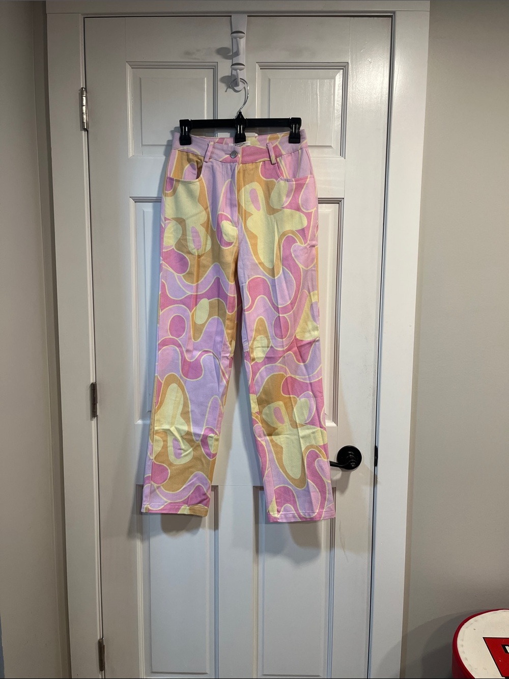 Dolls Kill Peppermayo Keep Your Heart Psychedelic Pants US Size 4 NWT